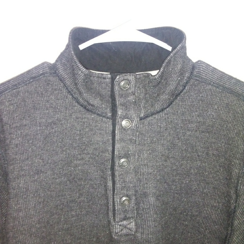 Gray Button Up Sweater - Picture 3 of 3
